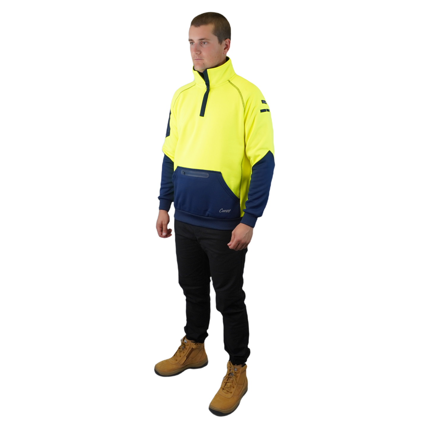 BLIZZARD™ 1/4 ZIP WATERPROOF YELLOW NAVY C801