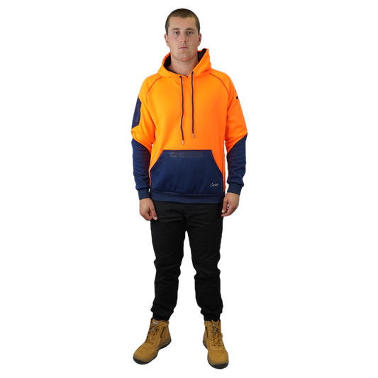 BLIZZARD HOOD™  WATERPROOF ORANGE NAVY C901