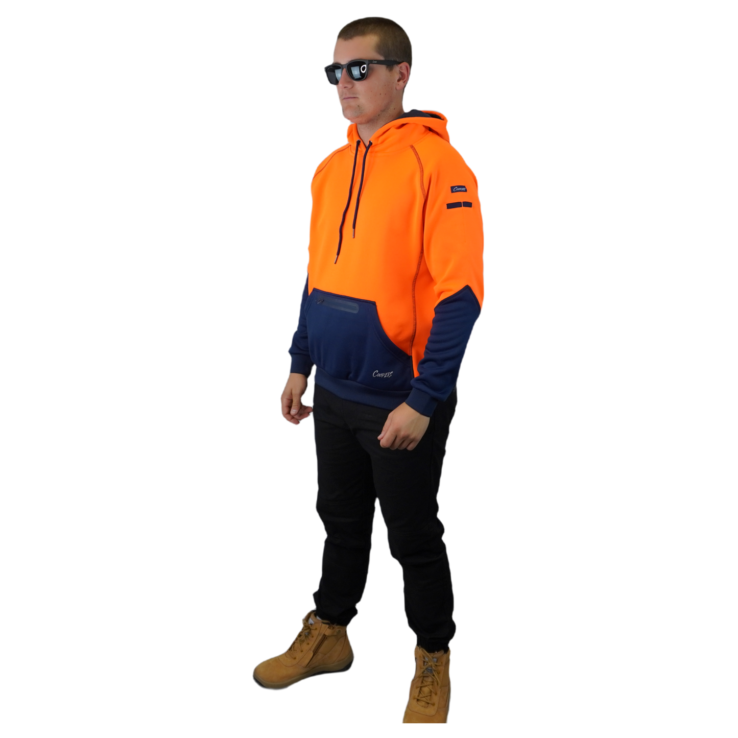 BLIZZARD HOOD™  WATERPROOF ORANGE NAVY C901