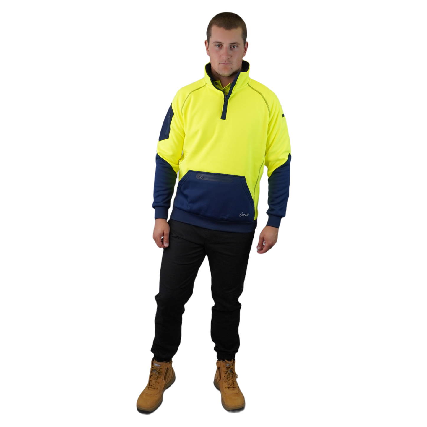 BLIZZARD™  1/4 ZIP WATERPROOF YELLOW NAVY C801