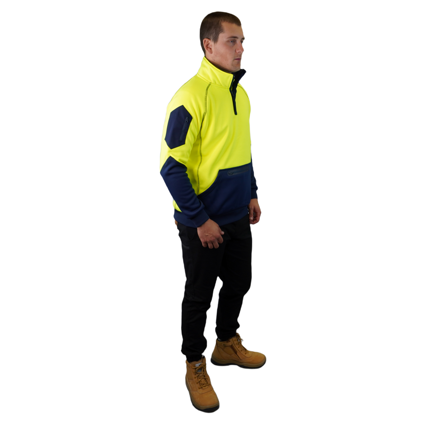 BLIZZARD™  1/4 ZIP WATERPROOF YELLOW NAVY C801