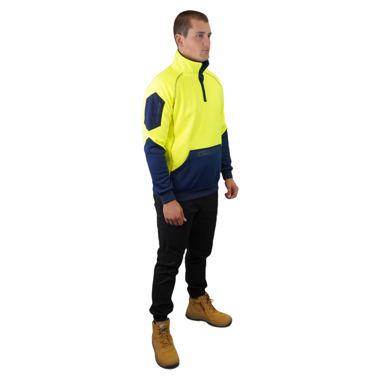 BLIZZARD™  1/4 ZIP WATERPROOF YELLOW NAVY C801