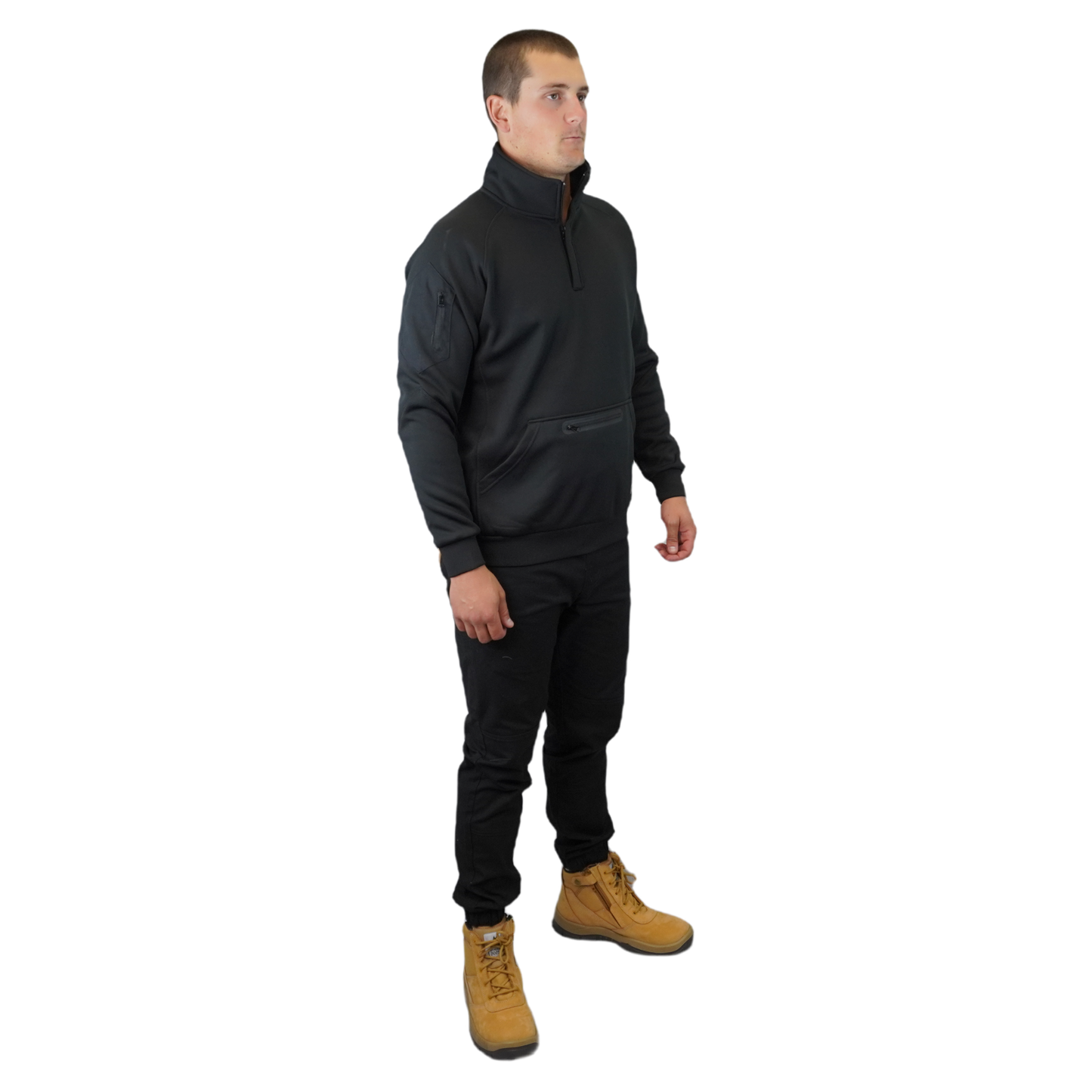 BLIZZARD™  1/4 ZIP WATERPROOF BLACK  C801