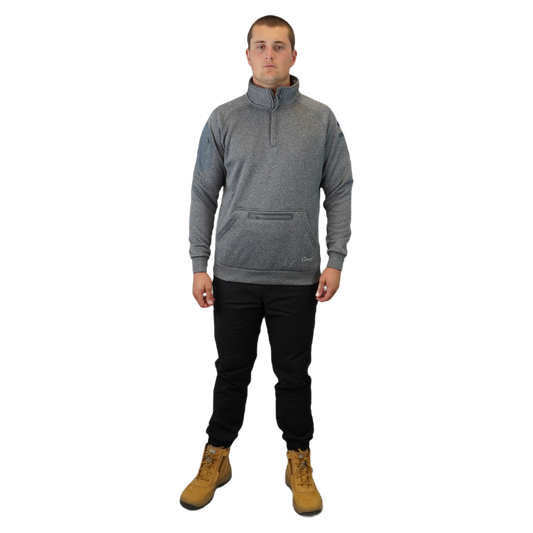 BLIZZARD™  1/4 ZIP WATERPROOF DARK GREY  C801